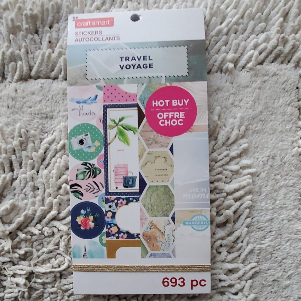Craftsmart  693 pc. TRAVEL VOYAGE STICKERS